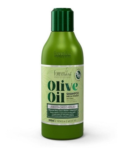 Imagem 1 de 3 de Shampoo Olive Oil Mega Power Forever Liss 300ml