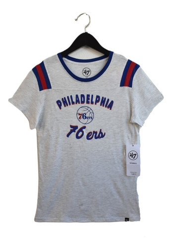 Remera Camiseta Manga Corta Dama Philadelphia 76ers 47 Brand