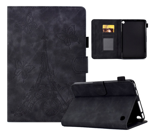 Funda De Tablet Negra Para Amazon Kindle Fire Hd8 2022/2020