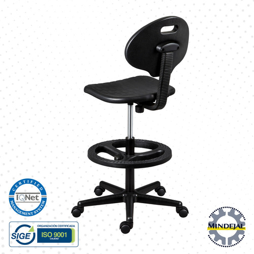 Banco Silla Para Laboratorio Oficina Alta De Uso Rudo Color Silla Con Rueda