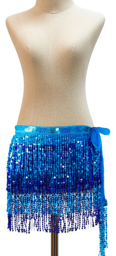 . 2 Falda Con Borlas De Lentejuelas For Mujer, Bufanda De