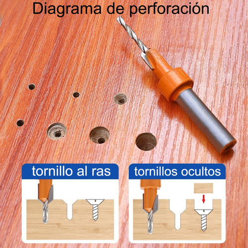 N Perforadora De 8mm Para Tornillo Con Taladro