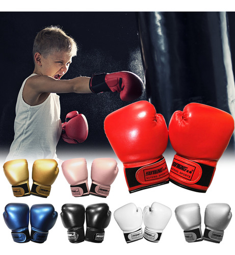 Luvas De Boxe Punch Thai Muay Boxing. Crianças De 10 Anos