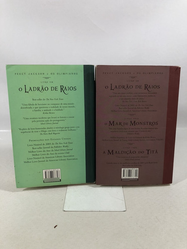 Livros Percy Jackson E Os Olimpianos- O Ladrão De Raios E A Batalha Do Labirinto - Rick Riordan 2 Volumes - Editora Intrinseca A388 (Usado)