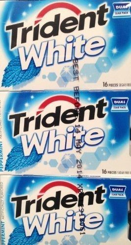 Chicle - Chicle - Trident White Peppermint Dual Pack 12 Ct. 