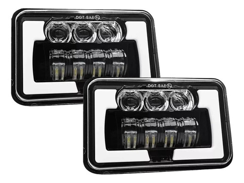 Faros Unidad 4x6 Led Alta Baja Cuartos Gel 4x4 F1