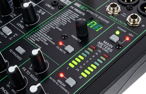 Mezcladora Profesional 6ch C/efectos Y Usb Mackie Profx6v3