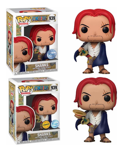 Funko Pop Shanks & Shanks Chase #939 One Piece Exclusive Set