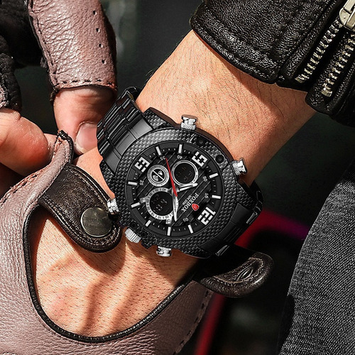 Relojes Impermeables De Acero Inoxidable Foxbox Business Par