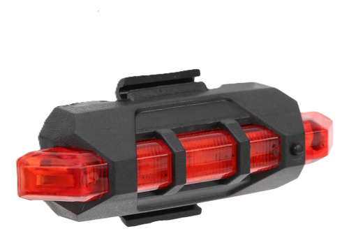 Luz Led Trasera Delantera Recargable Para Bicicleta Usb Rojo Rojo