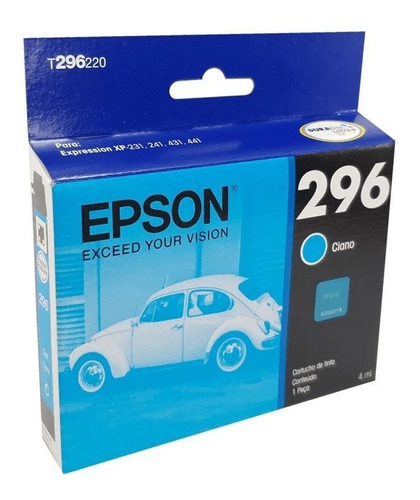 Cartuchos Epson T296 P/epson Xp231 Xp241 Cian Original.