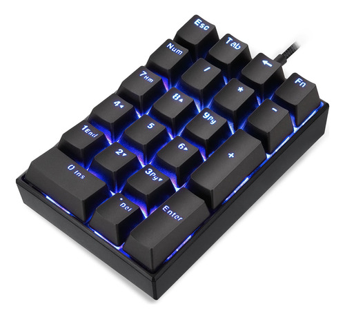 Motospeed K23 Teclado Numérico Color del teclado Negro Idioma Inglés US