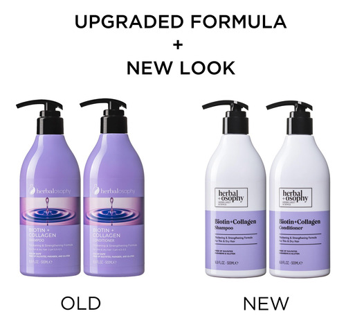 Conjunto De Shampoo E Condicionador Herbalosophy Biotina E C