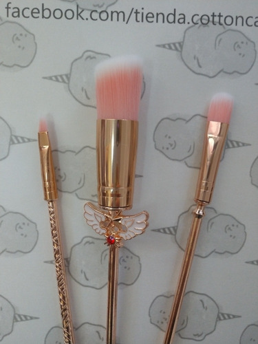 Set De Brochas De Maquillaje Card Captor Sakura Kawaii