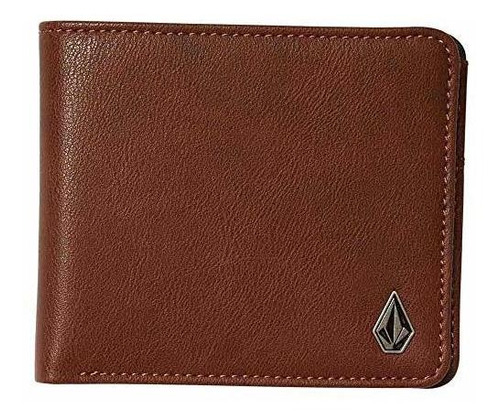 Volcom - Slim Stone L - Hombre Wallet - Brown, Brown, Qnzxy