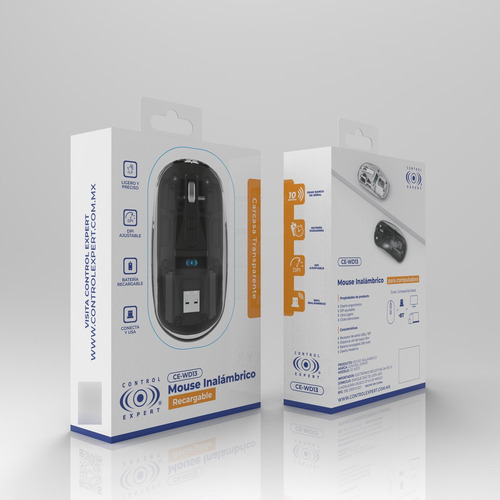 Mouse Inalámbrico Recargable Usb Bluetooth Dpi Ajustable