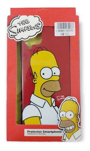 Carcasa Samsung Galaxy A12 Diseño Oficial Los Simpsons
