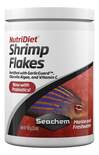 Seachem Nutridiet Camarones Flakes - Formula Probiotica De A