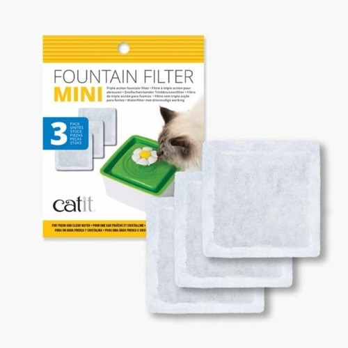 Catit Filtro Fuente Bebedera  Mini Para Gatos3  Unidades