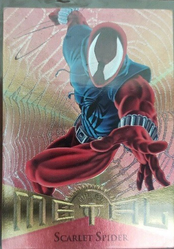 Hombres X - Fleer Marvel Metalizadas 95 #75 Scarlet Spider