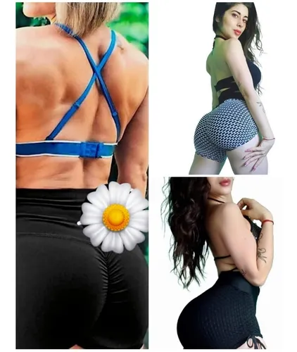 Pack De 2 Short Panal Drapeadas + 1 Lycra Efecto Push Up