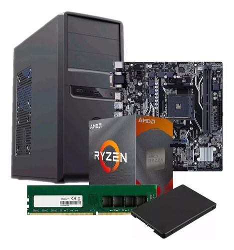 Pc Gamer Ryzen 5 5600g + A520m-k + 16gb + 240gb Megasoft