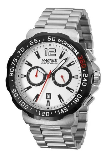 Relógio Masculino Magnum Cronógrafo Ma33657q - Prata