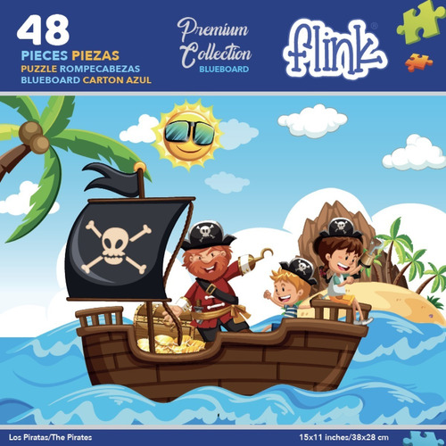 Rompecabezas Infantil Los Piratas 48 Piezas Flink