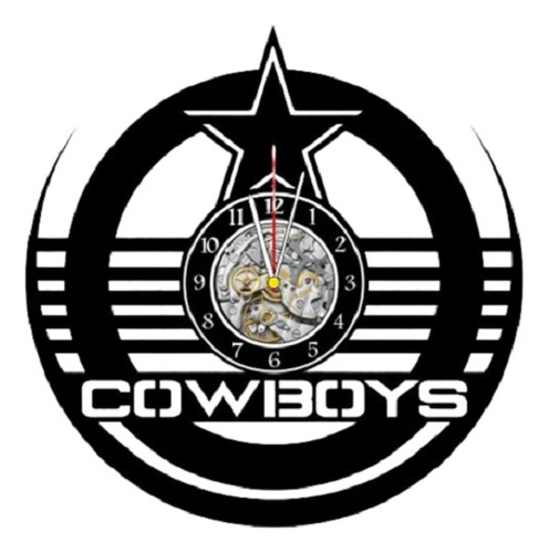 Reloj Corte Laser 0632 Nfl Football Dallas Cowboys Escudo