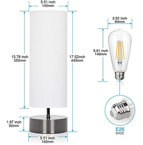 Lámpara De Mesa De Control Táctil Lámpara De Escritorio Mini