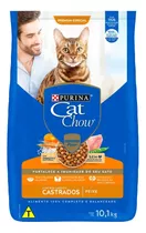 Comprar Cat Chow Castrados Adulto Sabor Peixe Em Sacola De 10.1kg