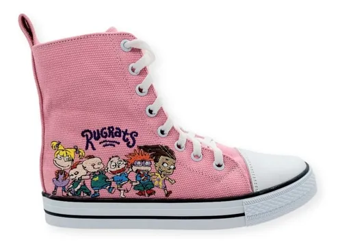 Tenis Tipo Bota Bordados De Rugrats Cuotas sin inter s
