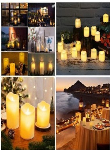 Luz De Vela Electronica Plastico 9,2cm X 7,60cm Mayor Y Deta