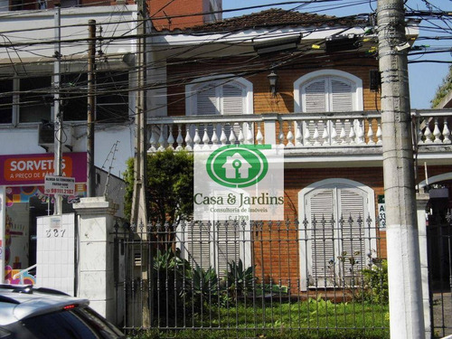 Imagem 1 de 15 de Casa Com 4 Dormitórios Para Alugar, 350 M² Por R$ 15.000,00/mês - Boqueirão - Santos/sp - Ca1011