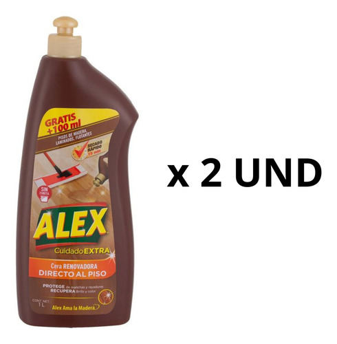 Alex Cera Para Pisos Madera Y Flotante Pack X2 Unidades