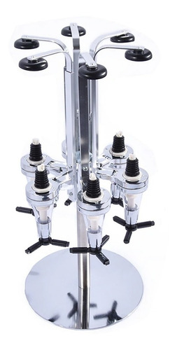 Imagen 4 de 5 de Dispensador Dosificador Licorera 6 Botellas Bar Carrusel Sho