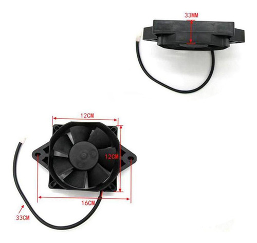 1 Pieza Ventilador De Radiador Compatible Con Dirt Bike Atv