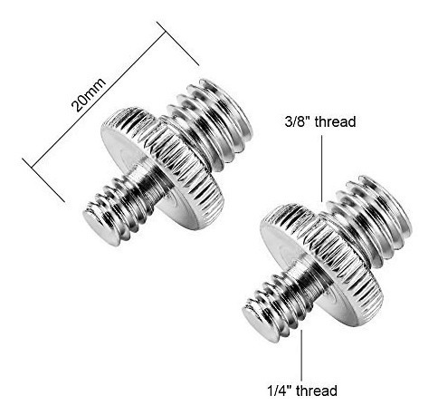 Imagen 2 de 3 de Tornillo Adaptador 1/4 A 3/8 Para Torre O Camara Sc-11
