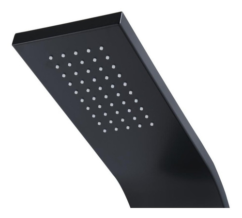 Imagen 2 de 6 de Columna De Ducha Escocesa Panel Hidromasaje Jets Metal Negro