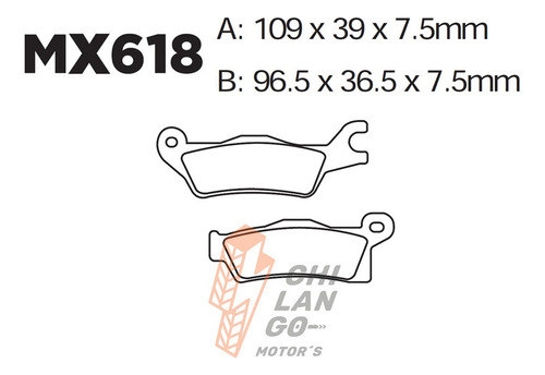 Balatas Del. Izq. Can-am Renegade 570 Efi 19-21