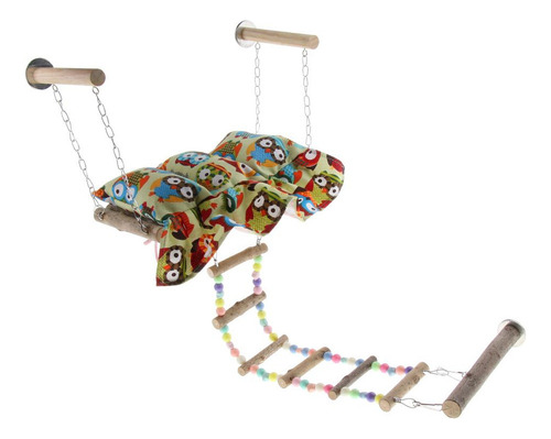 . Hamaca Con Cojín Jaula Pájaro Accesorios De Animales