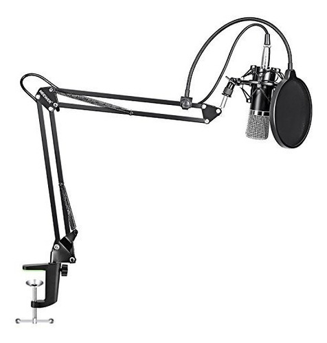 Imagen 3 de 8 de Micrófono Neewer NW-700 condensador cardioide negro/plateado