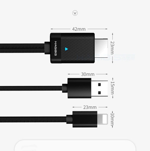Adaptador Cable Lightning A Hdmi - iPhone - iPad - Hagibis