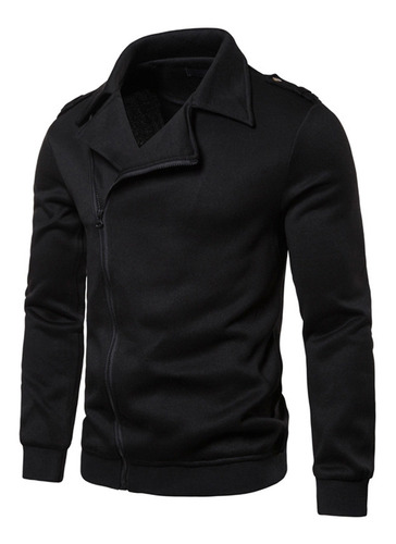 Moletom Masculino Y Casual Fashion Pure Color Zipper Lap 042