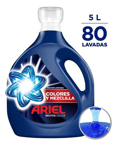 Detergente Líquido Ariel Colores Y Mezclilla Para Lavar Ropa