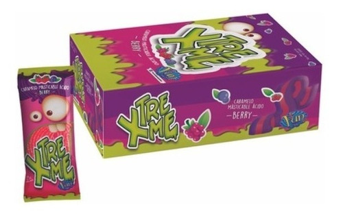 Caramelos Ácidos Xtreme Berry Caja X 12 Unidades - Delipop 