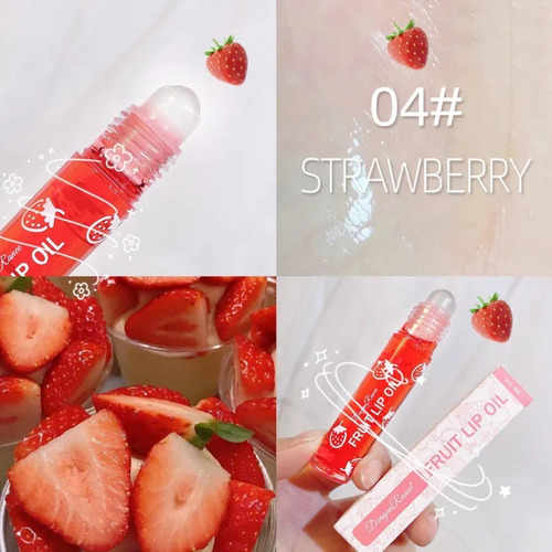 6 Piezas Aceite Bálsamo Hidratante Labial De Frutas 8ml C/u