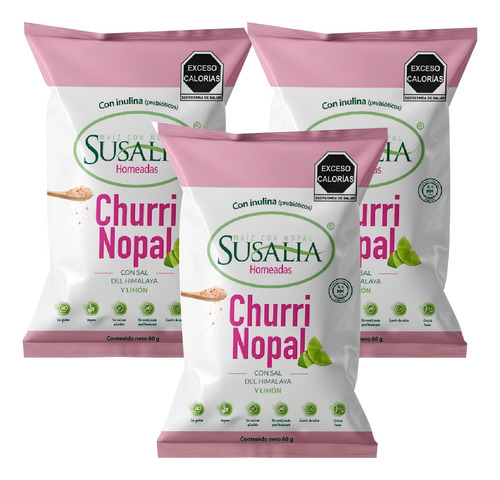 Churrinopal Sal Del Himalaya Y Limón Gluten Free Susalia 80g