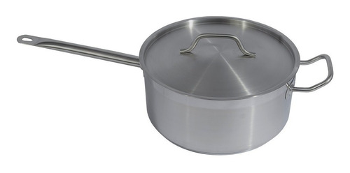 Sarten Perol Acero Inox Salsa Con Tapa 28x13cm Inducción 