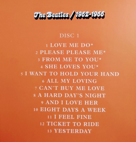 The Beatles / Álbum 2 Cd Nuevos 1962 / 1966 Con Yesterday